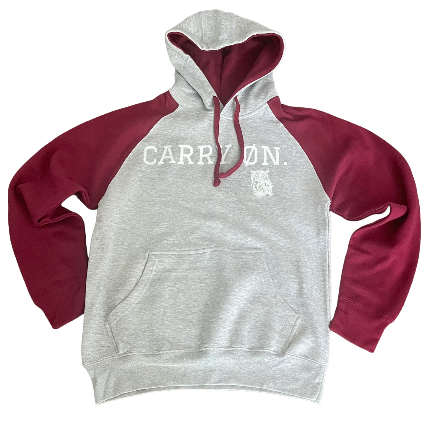 Sentiment - Grey & Burgundy Hoodie
