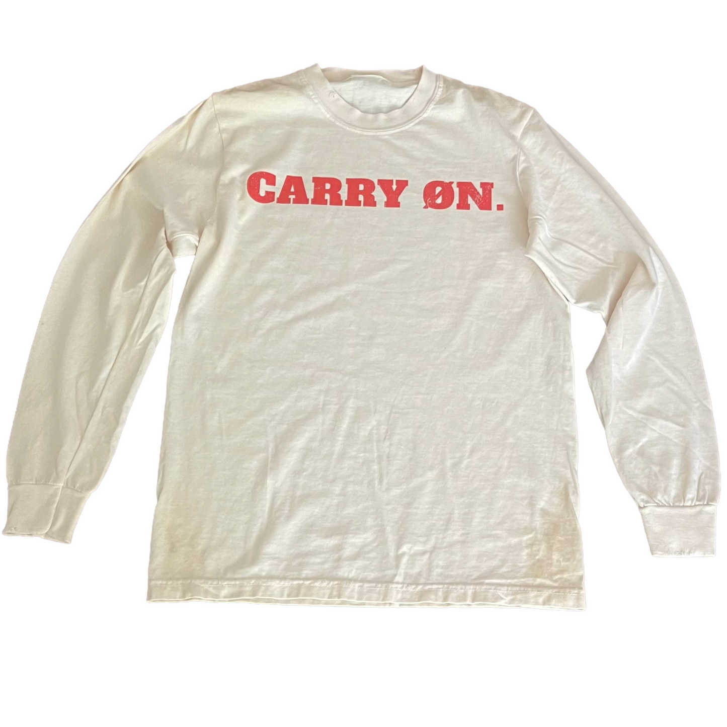 Self Caused - Cream & Red Long Sleeve